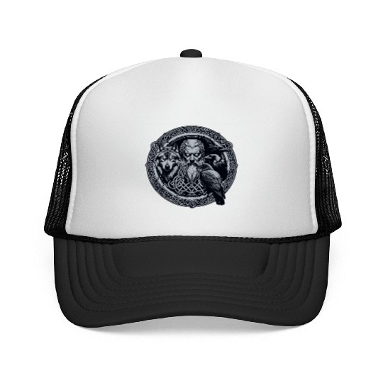 Viking Warrior Man Odin Thor Norman Walhalla Trucker Caps