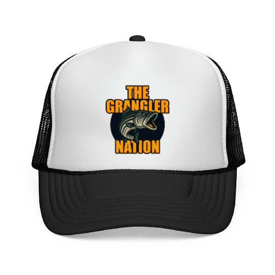 Grangler Nation (Striped Bass) Trucker Caps