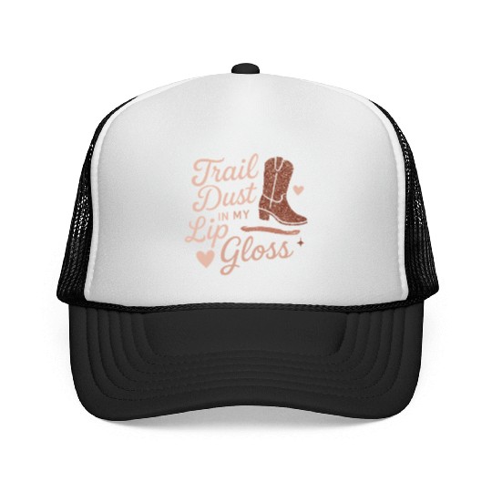 Soft Cowgirl Floral Rodeo Western Aesthetic Horse Trucker Caps