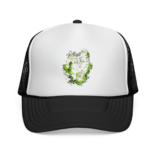 Magic Werewolf With Mystical Green Aura Trucker Caps