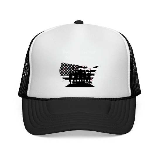 Thank You For Your Service Veterans day US Army Trucker Caps