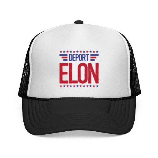 Deport Elon Musk Bumper Anti Fascist Trucker Caps