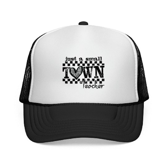 Small Town Teacher Back To School Trucker Caps