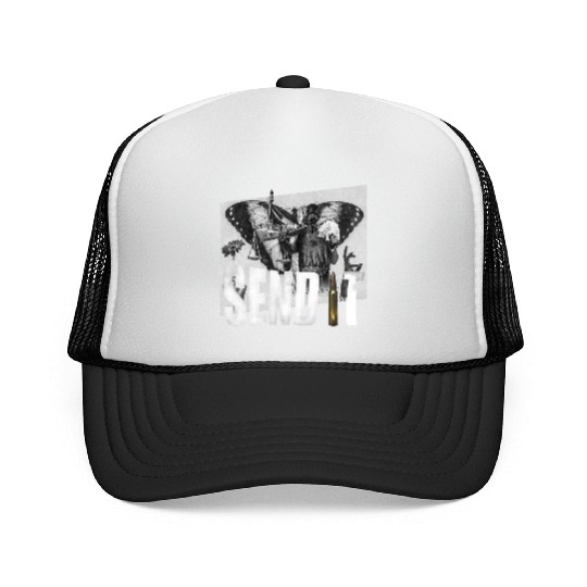 Send lawyers guns and money Trucker Caps