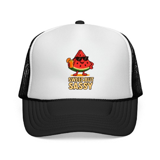 FUNNY WATERMELON Trucker Caps