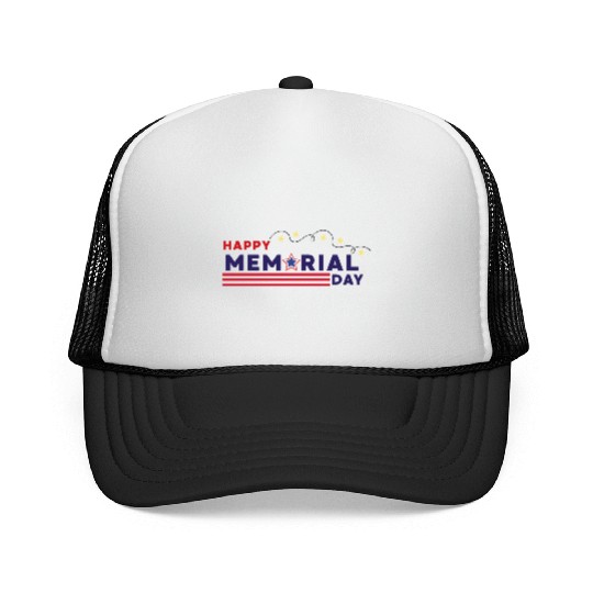 Happy Memorial Day – USA Star & Stripes Design Trucker Caps