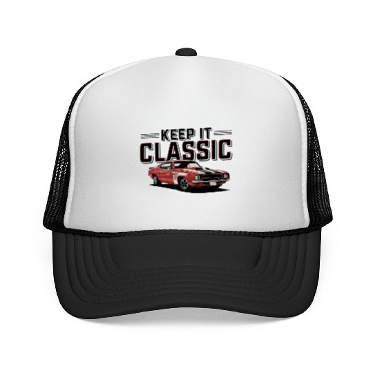 Vintage Muscle Car Keep It Classic Trucker Caps