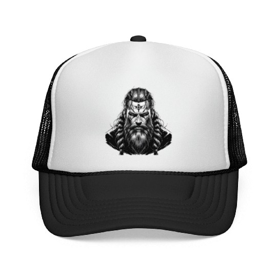 Viking Warrior Man Odin Thor Norman Walhalla Trucker Caps