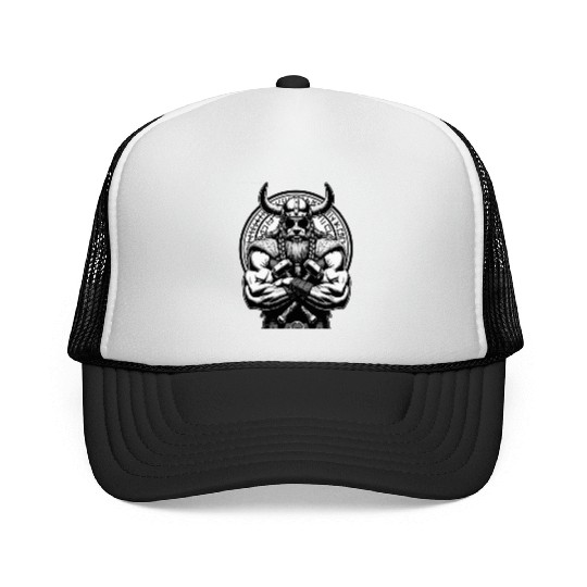Viking Warrior Man Odin Thor Norman Walhalla Trucker Caps