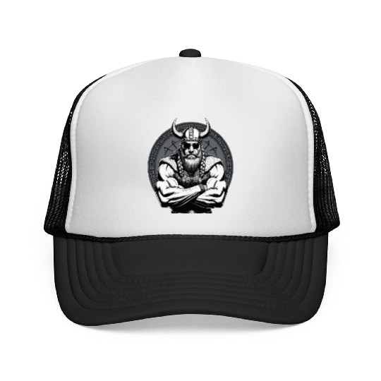 Viking Warrior Man Odin Thor Norman Walhalla Trucker Caps