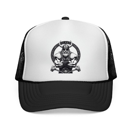 Viking Warrior Man Odin Thor Norman Walhalla Trucker Caps