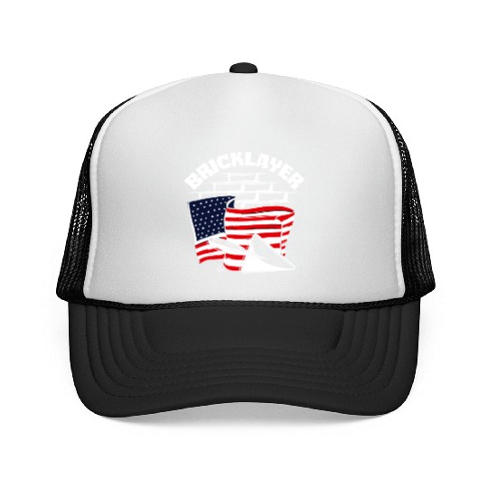 Bricklayer American Pride Flag Design Trucker Caps