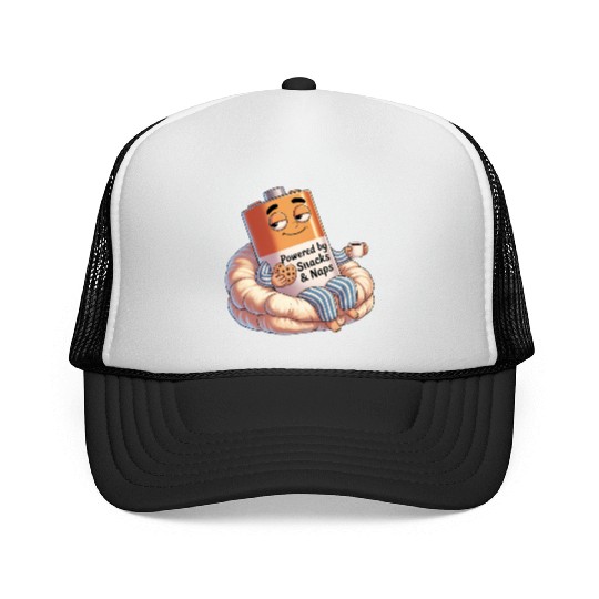 Powered by Snacks & Naps Trucker Caps