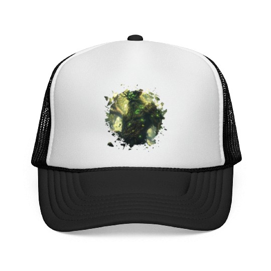 Mystic Forest Guardian in Enchanted Nature Style Trucker Caps