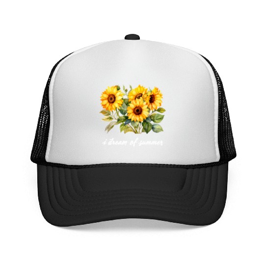 Sunflower Summer Dream Trucker Caps