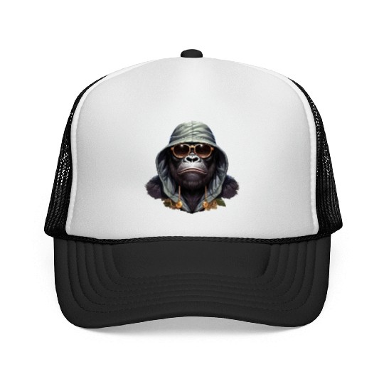 "Street King Gorilla Trucker Caps – Urban Hip-Hop Power