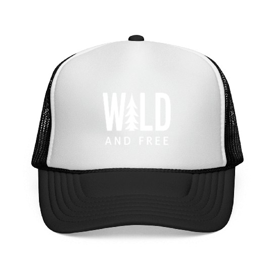 Wild and Free Forest Nature Trucker Caps