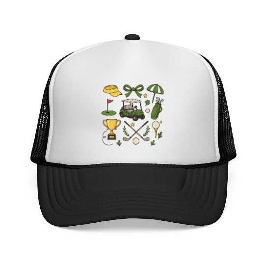 Preppy Golf Coquette Golf Trucker Caps