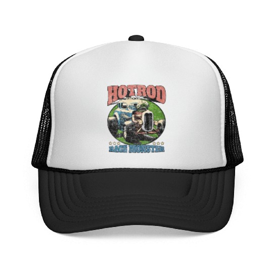 Hot Rod Monster Retro Race Trucker Caps