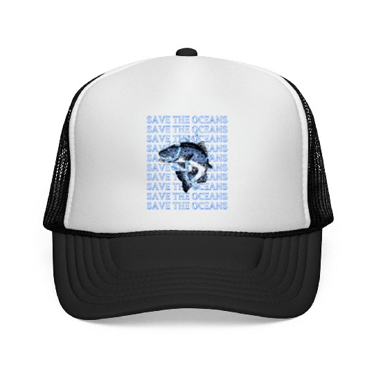 Guard Our Oceans Fish Unity Trucker Caps