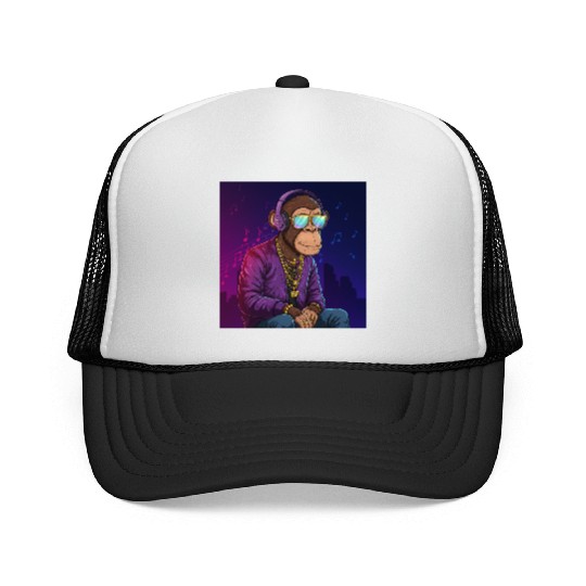 Chill Vibes Gorilla Art Trucker Caps