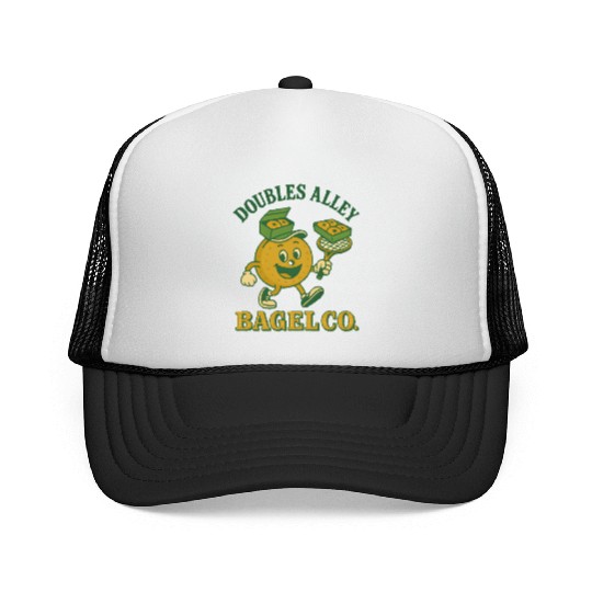 Funny Tennis Humor Trucker Caps - Doubles Alley Bagel Co.