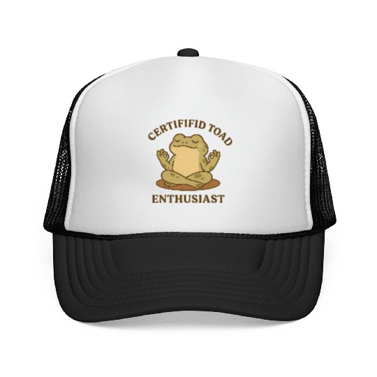 Certififid Toad Enthusiast Trucker Caps
