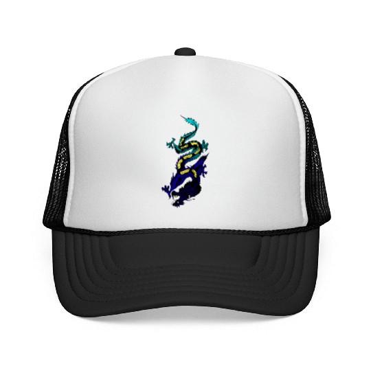 Japanese Dragon Trucker Caps