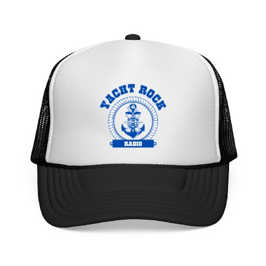 YACHT ROCK - BLUE LETTERS Trucker Caps