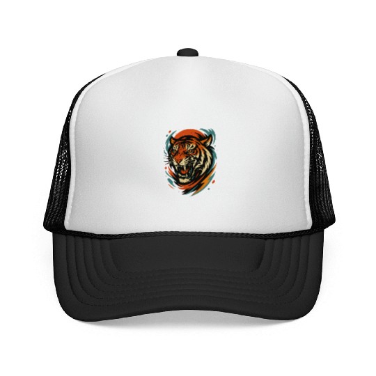 Tiger Head Trucker Caps