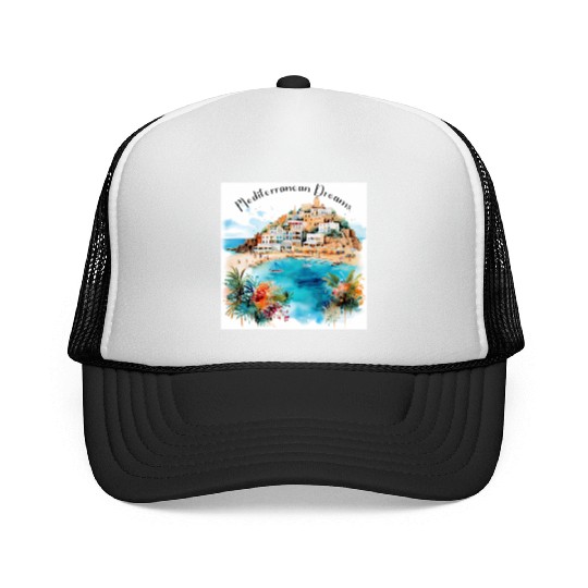 Mediterranean Dreams Trucker Caps
