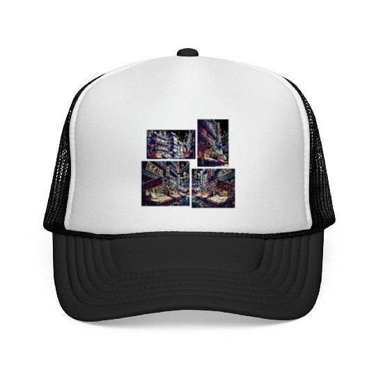Where Tradition Meets Neons Twilight Trucker Caps