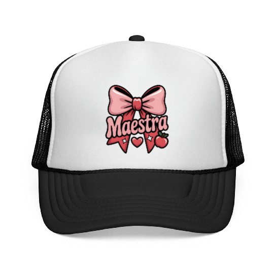Maestra Cute Back to School Teacher Gift Trucker Caps