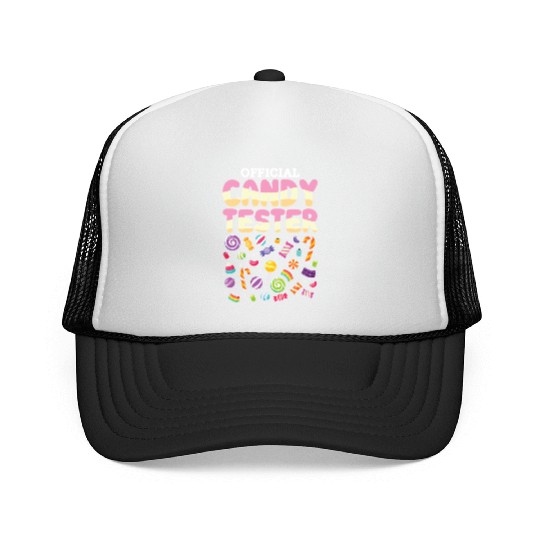 Official Candy Tester Lollipop Sweets Halloween Trucker Caps
