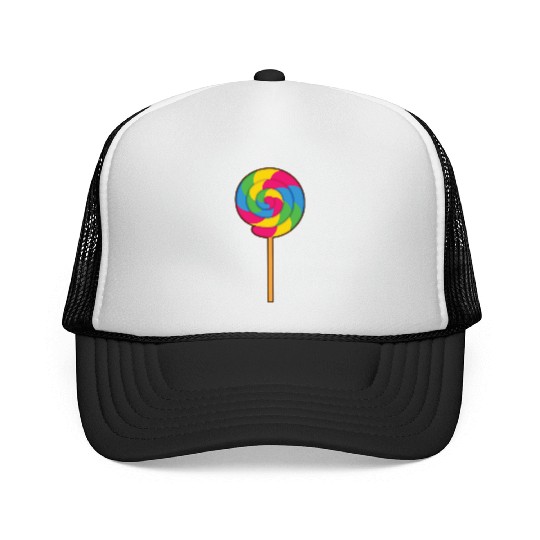 Lollipop Rainbow Sucker Candy Halloween Costume Trucker Caps