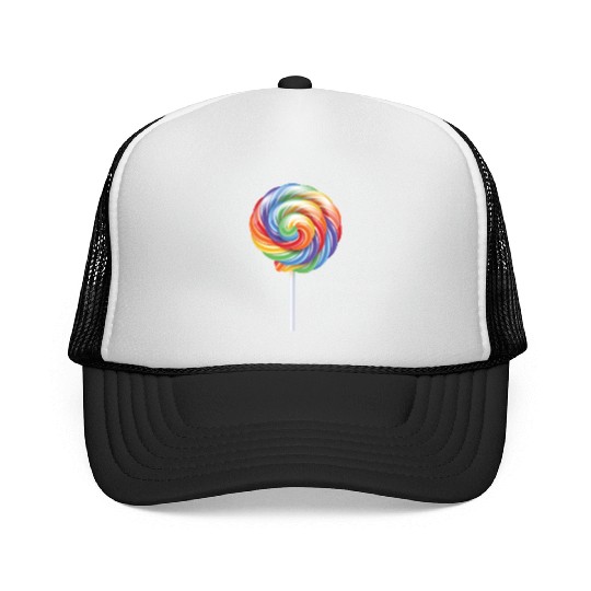 Lollipop Rainbow Sucker Candy Costume Halloween Trucker Caps