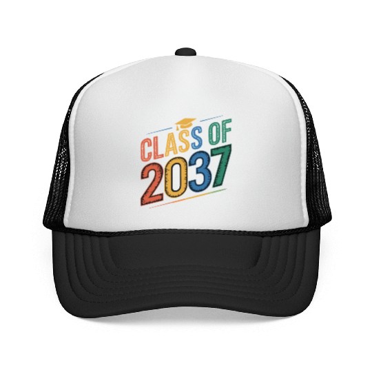 Class of 2037 Grow With Me, Funny back to school Trucker Caps