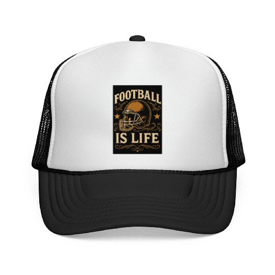 football is life Trucker Caps