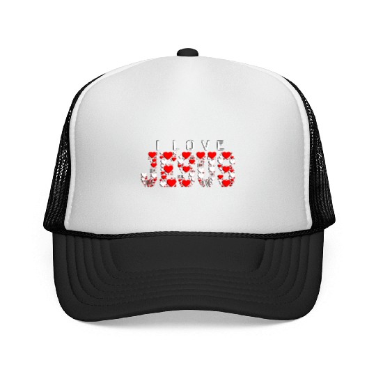 I LOVE JESUS Trucker Caps