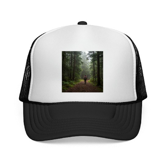 Enchanted Forest Nature Scene Trucker Caps