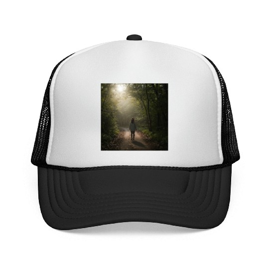 Enchanted Forest Path Illustration Trucker Caps