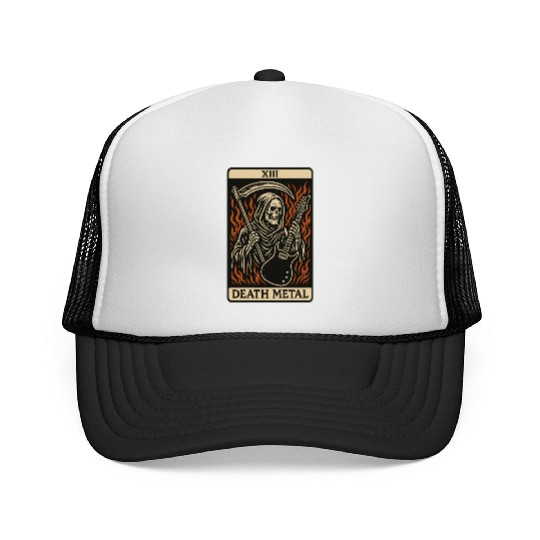 Death Metal (Card XIII) Trucker Caps