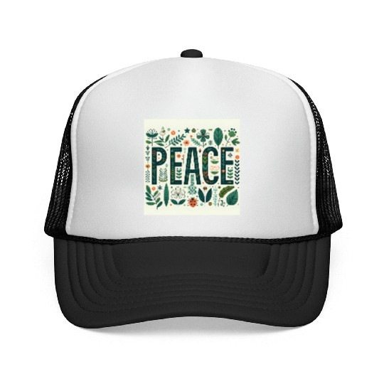 Peaceful Botanical  Trucker Caps