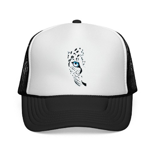 Leopard Eye Abstract Design Trucker Caps