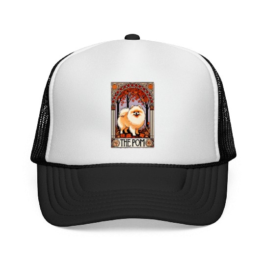 The Pom Tarot Card – Pomeranian Dog Arcana Trucker Caps