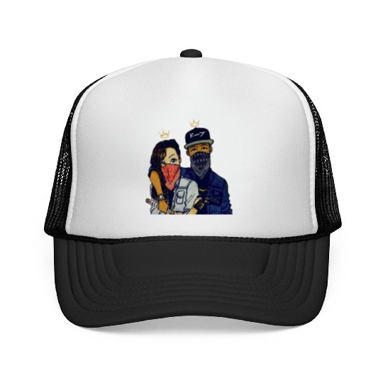 Urban Rebels Masked Duo Trucker Caps Design