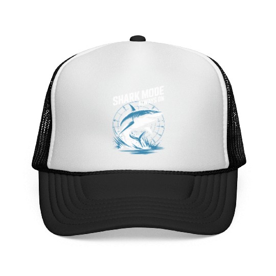 Shark Mode Always On Fierce Predator Vibes Trucker Caps