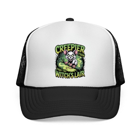 Creeper Mouse in Witch's Lair Design Trucker Caps