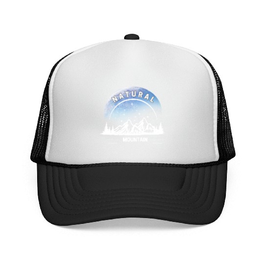 Natural Mountain Wilderness Design Trucker Caps