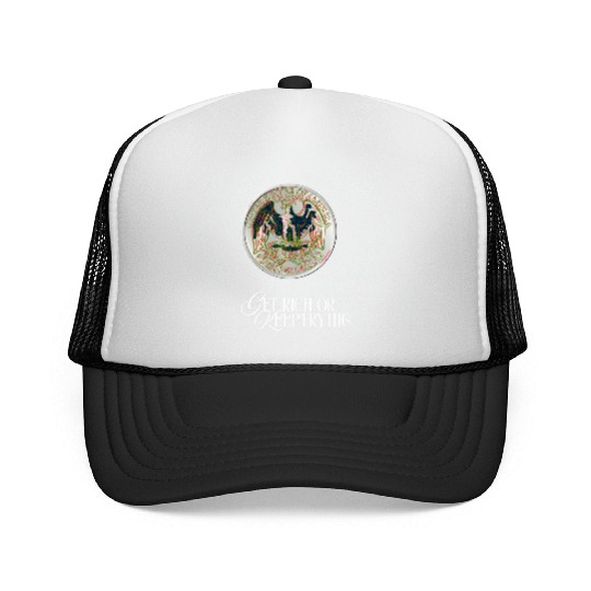 Eagle US Quarter Dollar Coin Design Trucker Caps